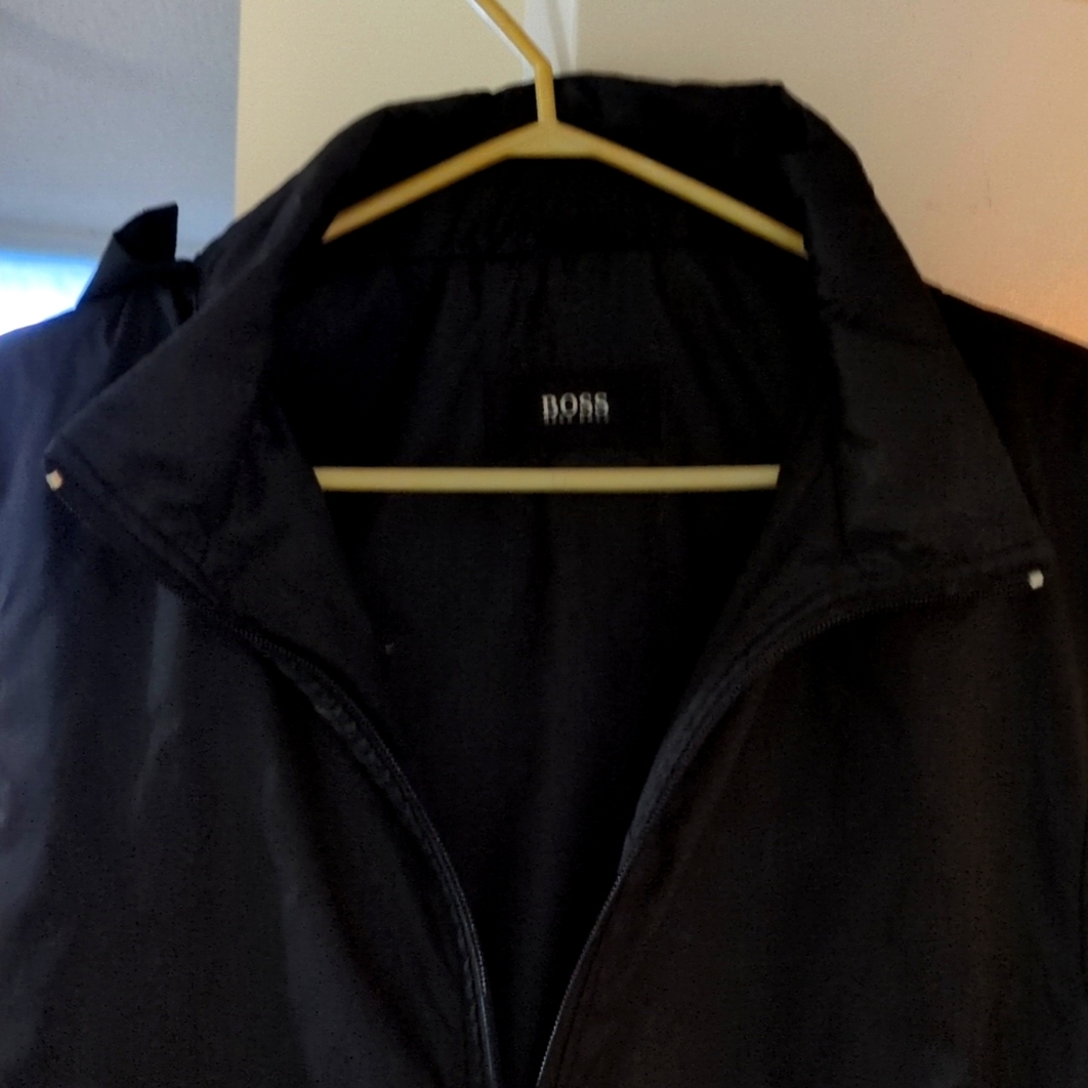 Hugo Boss Men's Black Windbreaker